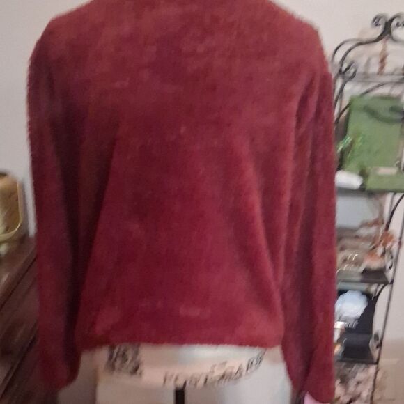 No Boundaries Burgundy Teddy Jacket Jr's  Large 11/13 - Picture 3 of 7